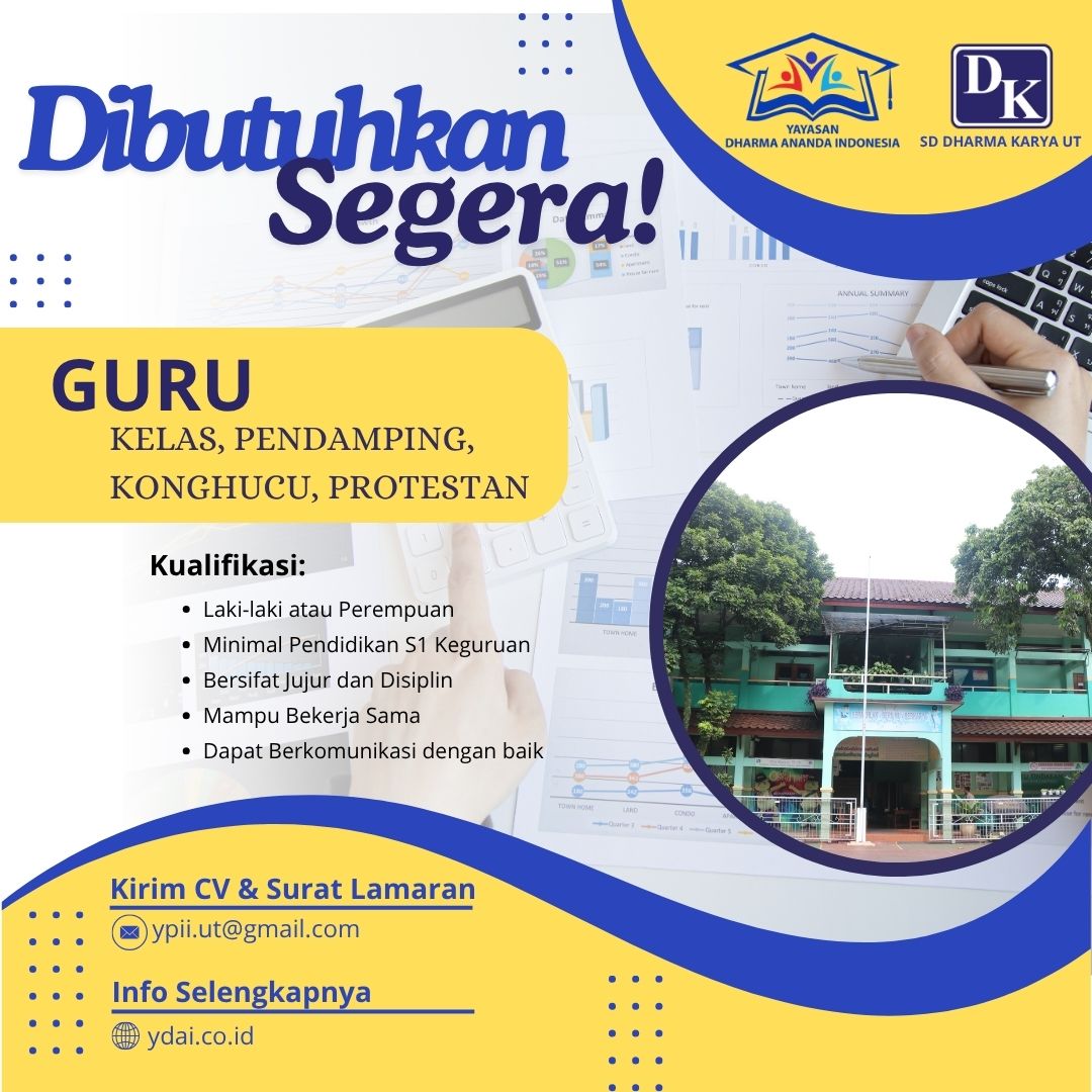 REKRUTMEN GURU SD DHARMA KARYA UT JULI 2025